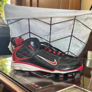 Nike Black and Red Sports Cleats